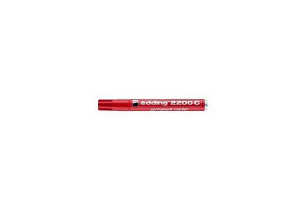 Immagine di Marcatore permanente edding 2200 C punta scalpello 1-5 mm rosso E-2200C 002