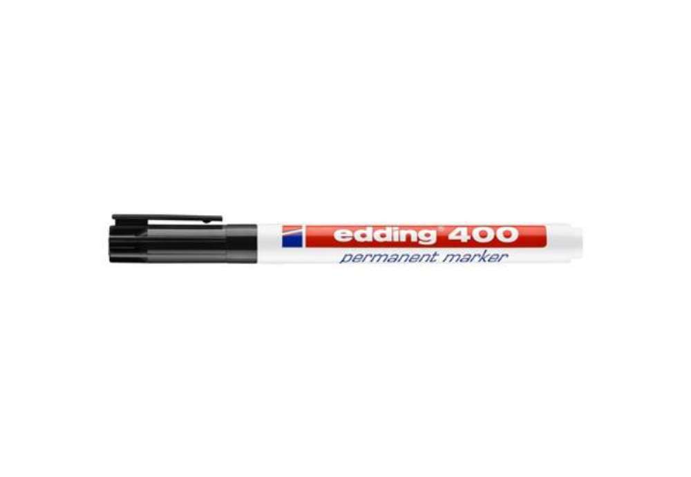 Immagine di Marcatore permanente edding 400 punta conica 1 mm nero E-400 001