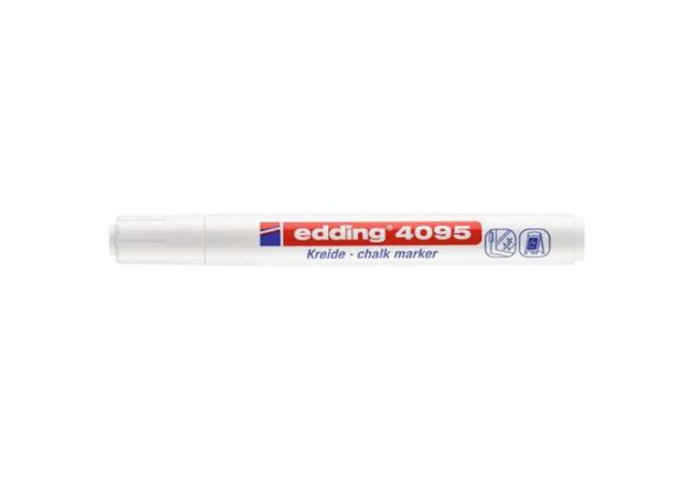 Immagine di Marcatore a gesso liquido edding 4095 punta conica 2-3 mm bianco E-4095 049