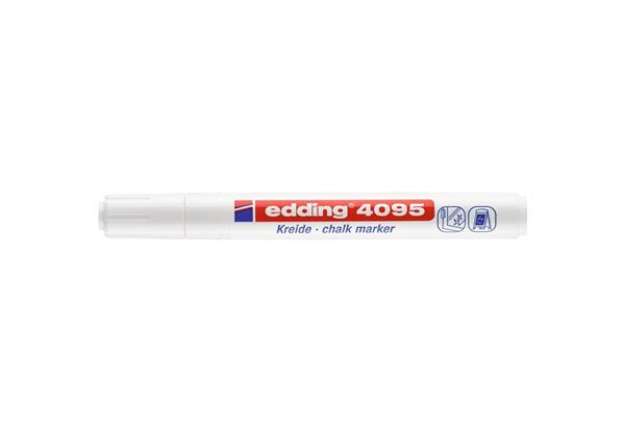 Immagine di Marcatore a gesso liquido edding 4095 punta conica 2-3 mm bianco E-4095 049