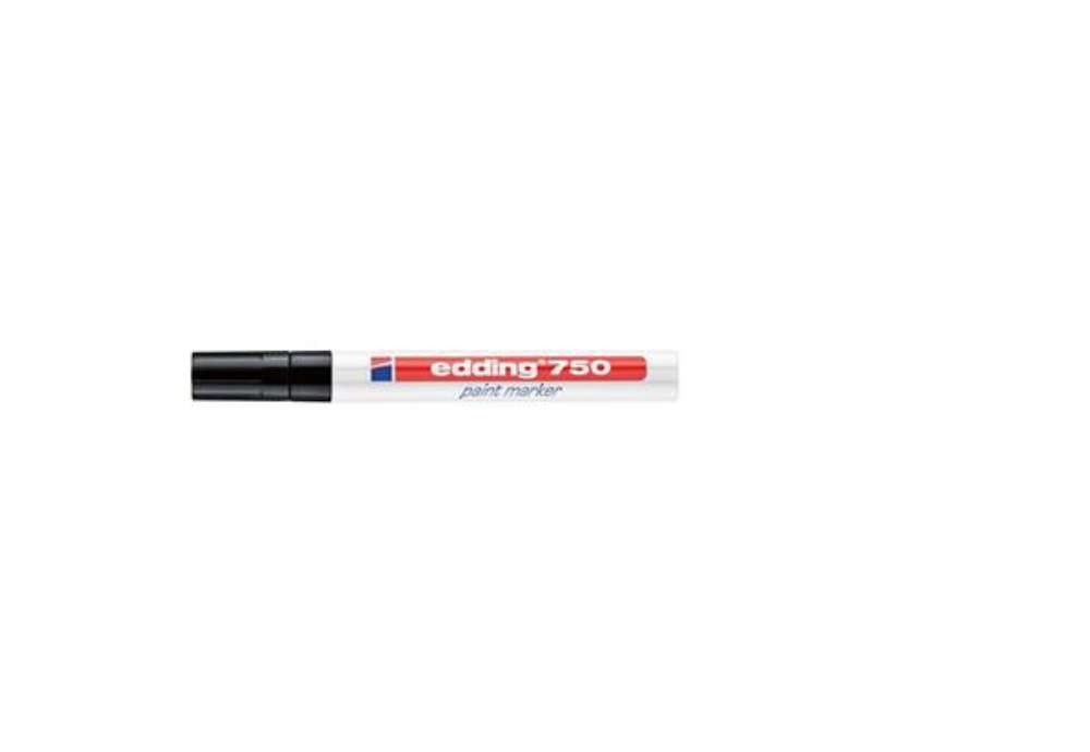 Immagine di Marcatore a vernice edding 750 punta conica 2-4 mm nero E-750 001