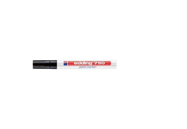 Immagine di Marcatore a vernice edding 750 punta conica 2-4 mm nero E-750 001