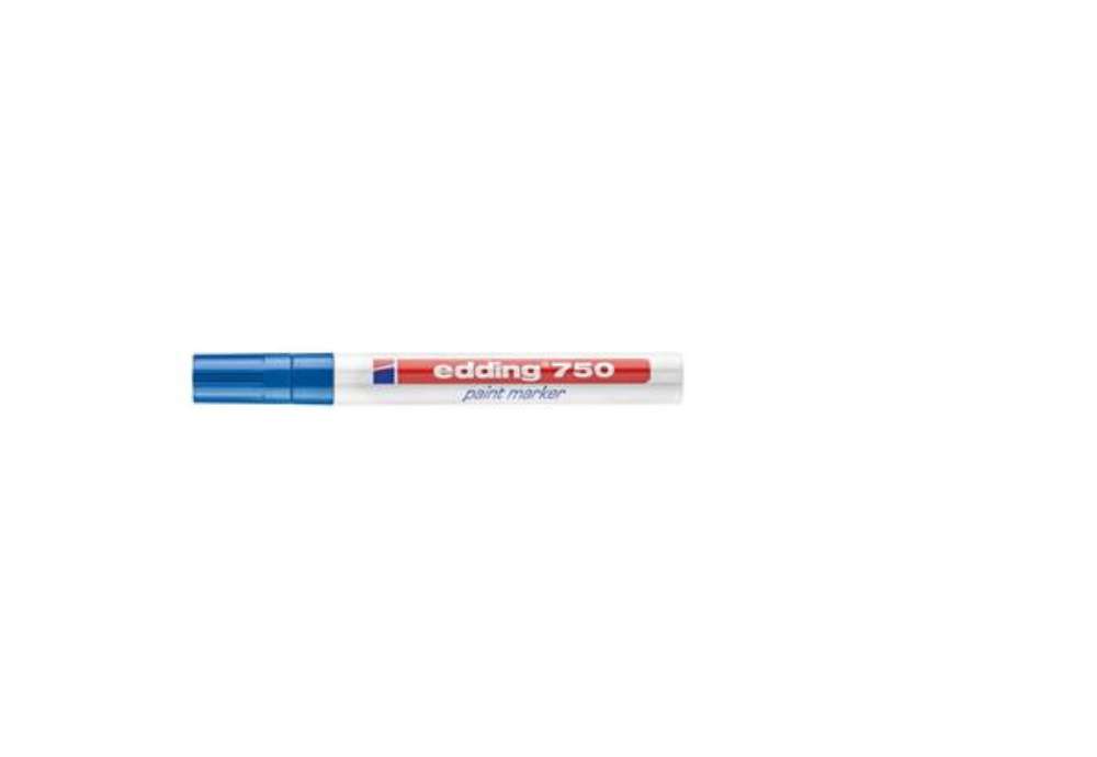 Immagine di Marcatore a vernice edding 750 punta conica 2-4 mm blu E-750 003