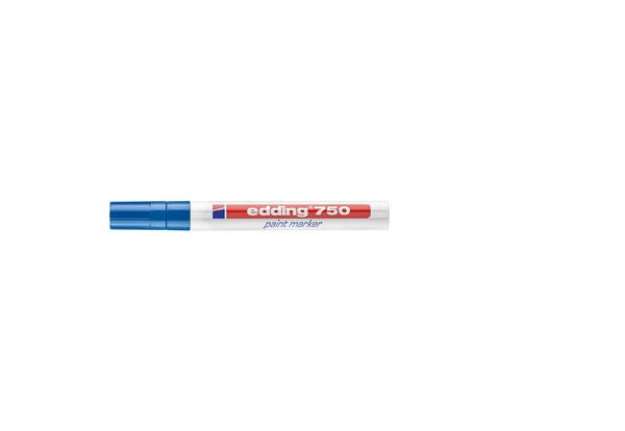 Immagine di Marcatore a vernice edding 750 punta conica 2-4 mm blu E-750 003