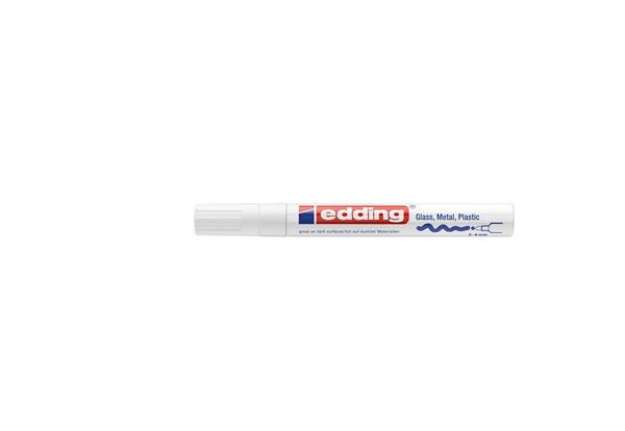 Immagine di Marcatore a vernice edding 750 punta conica 2-4 mm bianco E-750 049
