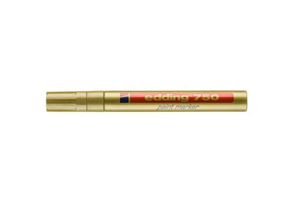 Immagine di Marcatore a vernice edding 750 punta conica 2-4 mm oro E-750 053