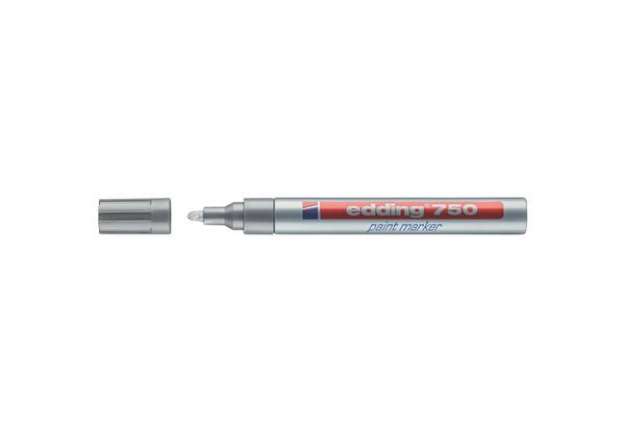Immagine di Marcatore a vernice edding 750 punta conica 2-4 mm argento E-750 054