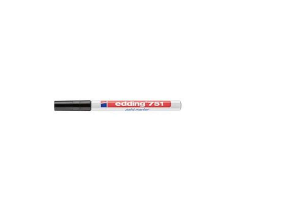 Immagine di Marcatore a vernice edding 751 punta conica 1-2 mm nero E-751 001