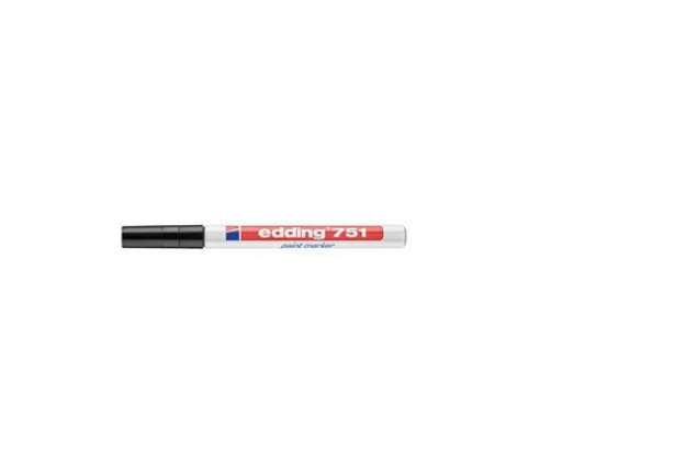 Immagine di Marcatore a vernice edding 751 punta conica 1-2 mm nero E-751 001