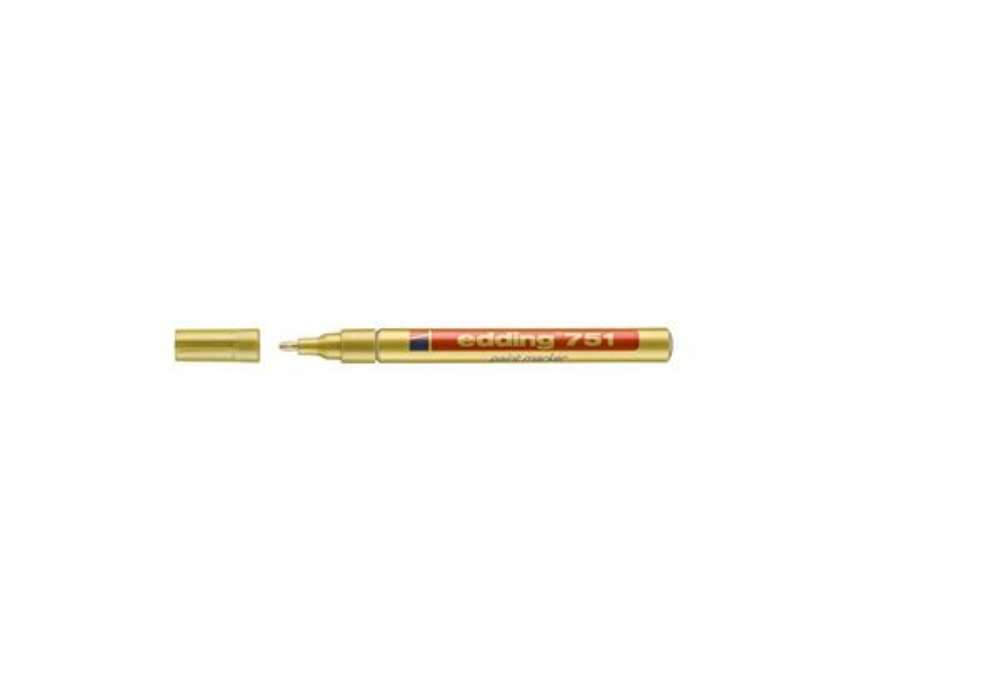 Immagine di Marcatore a vernice edding 751 punta conica 1-2 mm oro E-751 053