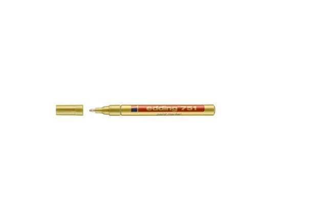 Immagine di Marcatore a vernice edding 751 punta conica 1-2 mm oro E-751 053