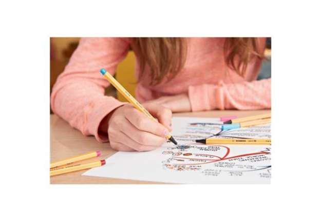 Immagine di Fineliner Stabilo Point 88 0,4 mm assortiti astuccio da 6 - 88/6