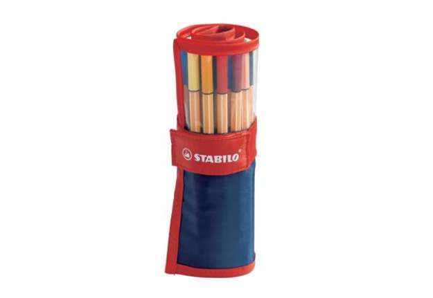 Immagine di Fineliner Stabilo Point 88 0,4 mm assortiti rotolo da 25 - 8825-021