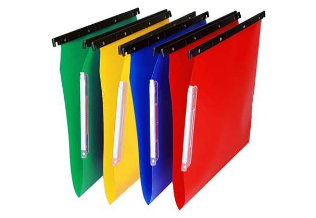 Immagine di Cartelle sospese laterali per armadi CARTESIO PP 33 cm fondo a V assortiti conf. 25 pezzi - 514 M Be