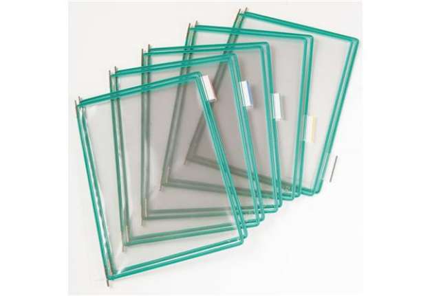 Immagine di Buste per leggio Tarifold® T-Technic A4 verde - PVC bordo rinforzato Conf. 10 pezzi - B114005