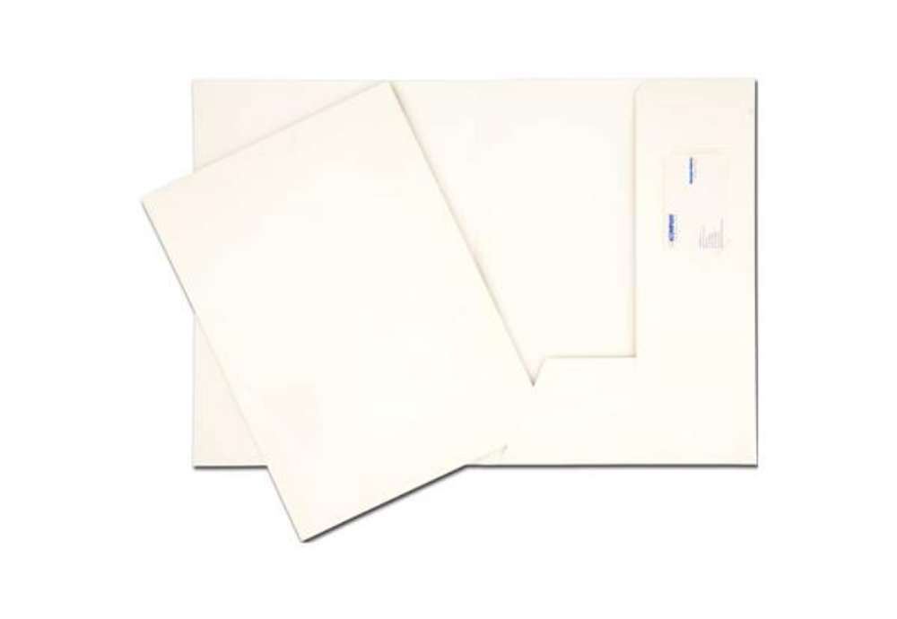Immagine di Cartelline a 2 lembi 4Mat A4 in bindakote 250 g/m² con alloggio biglietti da visita  cf. da 10 pz -