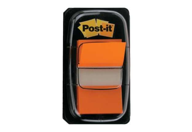 Immagine di Segnapagina removibili Post-it® Index Medium con dispenser arancione 50 segnapagina - 680-4