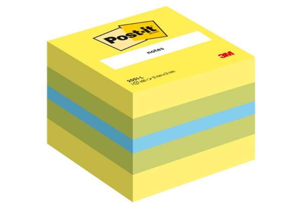 Immagine di Foglietti riposizionabili colorati Post-it® Notes Minicubo 51x51 mm assortiti - 400 ff - 2051-L