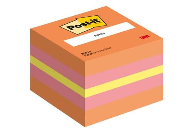 Immagine di Foglietti riposizionabili colorati Post-it® Notes Minicubo 51x51 mm assortiti - 400 ff - 2051-P