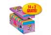 Immagine di Foglietti Post-it® Super Sticky Z-notes assortiti conf. 14 blocchetti + 2 gratis da 100 ff - R330-SS