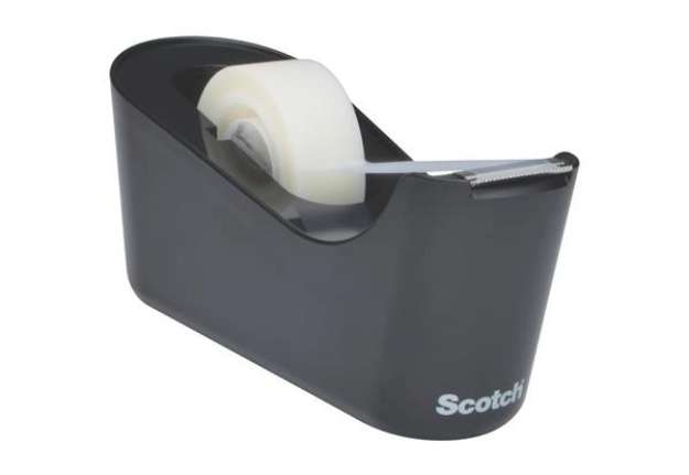 Immagine di Dispenser per nastro adesivo Scotch® Magic™ Classic nero + 1 rotolo 19 mm x 33 m - C18-B Black