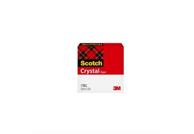 Immagine di Nastro adesivo Scotch® Crystal 600 19 mm x 33 m supertrasparente - 600-1933