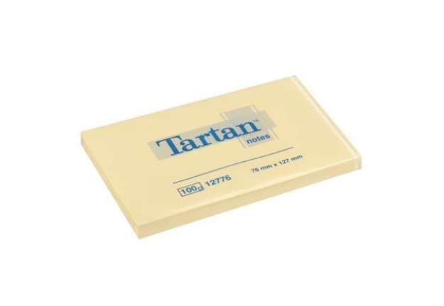 Immagine di Foglietti riposizionabili Tartan™ Notes 100 ff 63 g/m² giallo 127x76mm conf. da 12 blocchetti 710029