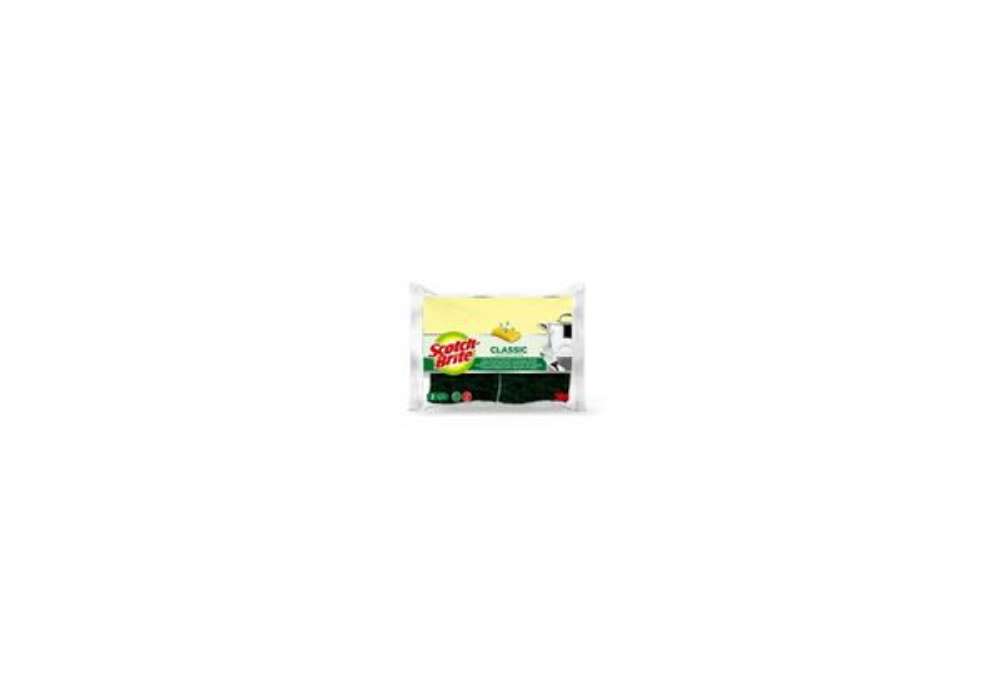 Immagine di Spugna Scotch-Brite® vegetale verde  Conf. 2 pezzi - V12