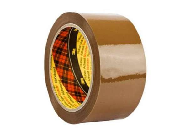 Immagine di Nastro da imballo Scotch® 309 in acrilico a rumorosità ridotta 50 mm x 66 m marrone  conf. da 6 pezz