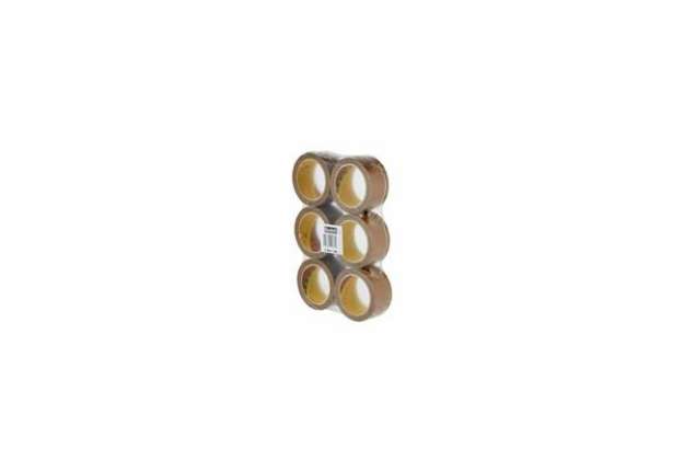 Immagine di Nastro adesivo da imballo Scotch® 309 cuoio universale e silenzioso 50 mm X 60 m marrone  Conf. 6 pe