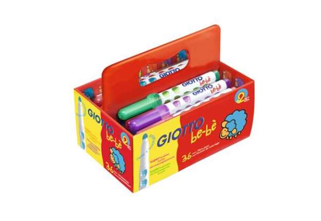 Immagine di Superpennarelli GIOTTO be-bè punta super resistente 5 mm assortiti Schoolpack da 36 - 461200