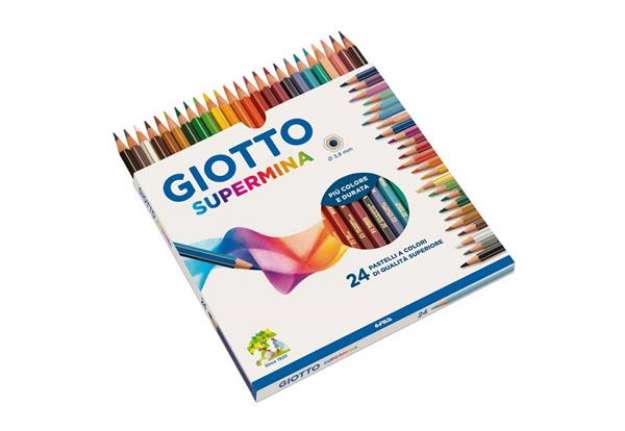 Immagine di Matite colorate GIOTTO Supermina assortiti astuccio da 24 - F235800