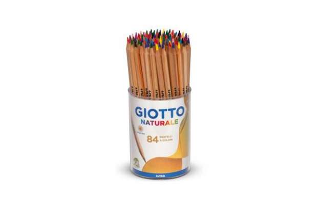 Immagine di Matite colorate GIOTTO Naturale assortiti barattolo da 84 - 52020000