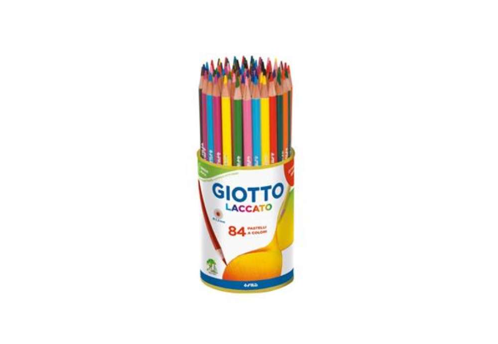 Immagine di Matite colorate GIOTTO Laccato assortiti  barattolo da 84 - F520100
