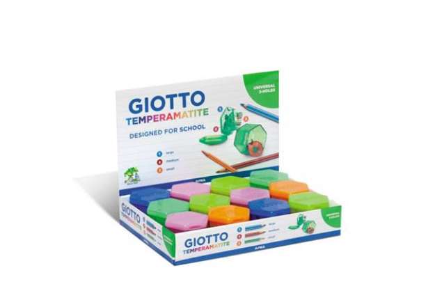 Immagine di Temperamatite GIOTTO 3 fori assortiti  F23300000
