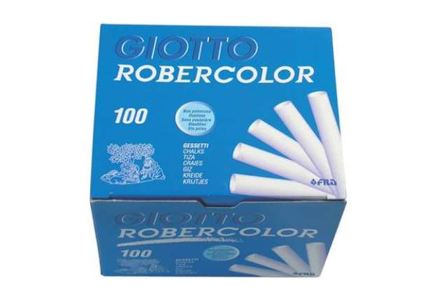 Immagine di Gessetti GIOTTO Robercolor bianco  astuccio da 100 - F538800