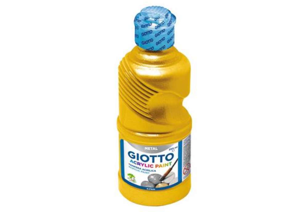 Immagine di Tempere a base acrilica GIOTTO Acrylic Paint flacone 250 ml oro F53380000