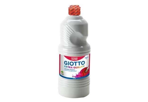 Immagine di Tempera a base d'acqua GIOTTO Extra Quality flacone 1 lt bianco F533401