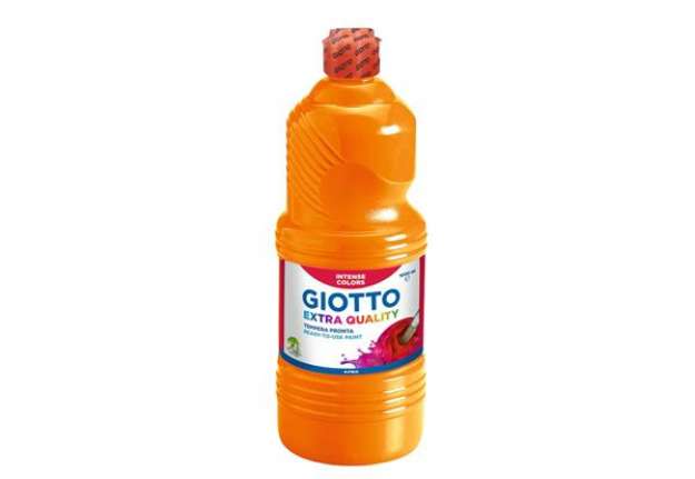Immagine di Tempera a base d'acqua GIOTTO Extra Quality flacone 1 lt arancione F53340500
