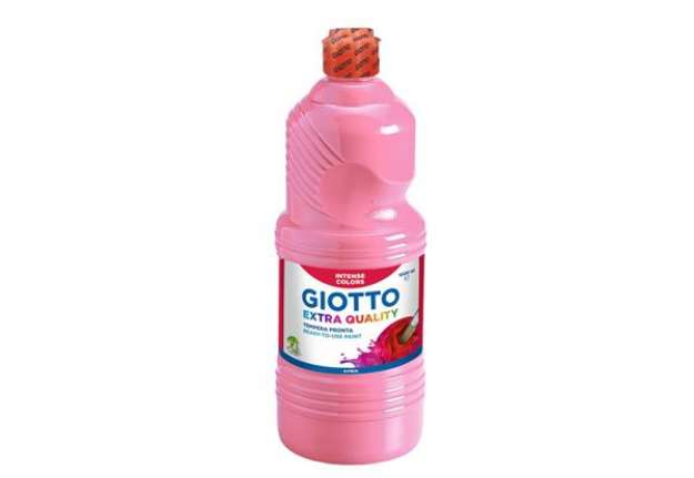 Immagine di Tempera a base d'acqua GIOTTO Extra Quality flacone 1 lt rosa F533406