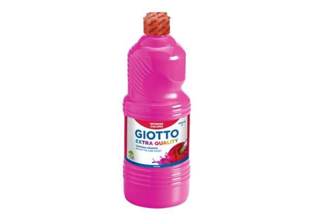 Immagine di Tempera a base d'acqua GIOTTO Extra Quality flacone 1 lt magenta F533410