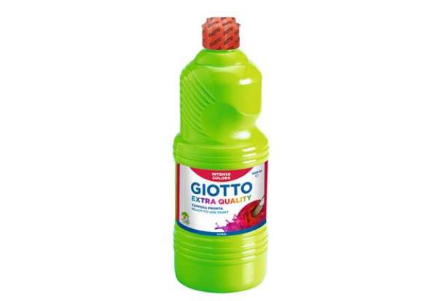 Immagine di Tempera a base d'acqua GIOTTO Extra Quality flacone 1 lt verde cinabro F533411