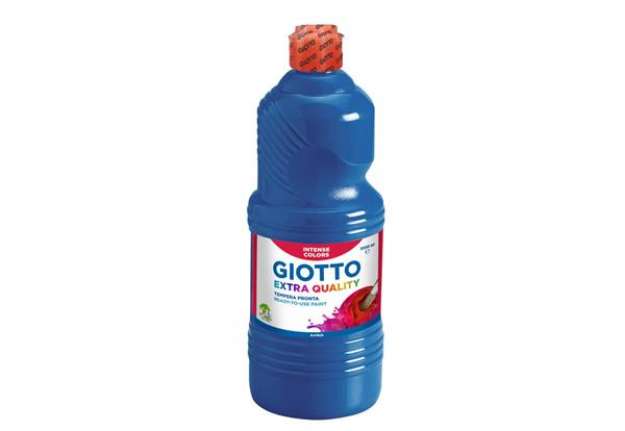 Immagine di Tempera a base d'acqua GIOTTO Extra Quality flacone 1 lt blu F53341700
