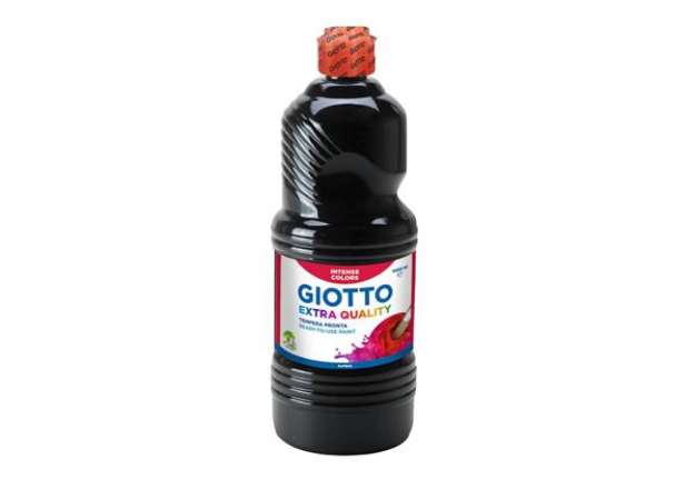 Immagine di Tempera a base d'acqua GIOTTO Extra Quality flacone 1 lt nero F53342400