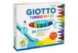 Immagine di Pennarelli GIOTTO Turbo Maxi punta grossa 5 mm assortiti astuccio da 24 - F455000