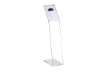 Immagine di Espositore informativo a leggio TECNOSTYL A4 verticale in acrilico 22x38x108 cm trasparente - MB060