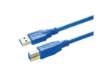 Immagine di Cavo di collegamento Media Range USB 3.0 AM/BM blu MRCS144