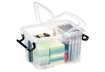 Immagine di Contenitore con doppio coperchio in ppl 6L Strata riciclabile impilabile trasparente - 2006700110