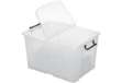 Immagine di Contenitore con doppio coperchio in ppl 65 L Strata riciclabile impilabile trasparente - 2006860110