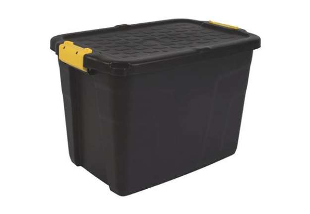 Immagine di Contenitore multiuso in polipropilene 60L Strata nero/giallo 2004420130